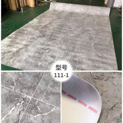 Project department office plastic floor leather exhibition film studio coil PVC stone floor leather Guangdong wholesale