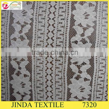Manufacture Of Very Cheap White Cord Lace Fabric For Women Dress In Stock