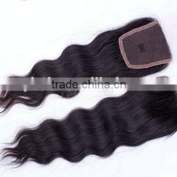 Pure virgin Brazilian hair body wave natural color 4*4 human lace closure