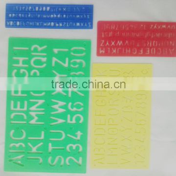 Factory Direct Sale OEM High Quality Plastic Letter Stencil Ruler