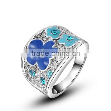 IN Stock Wholesale Gemstone Luxury Handmade Brand Women Metal Ring SKD0376