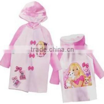 PVC cartoon child rain suit