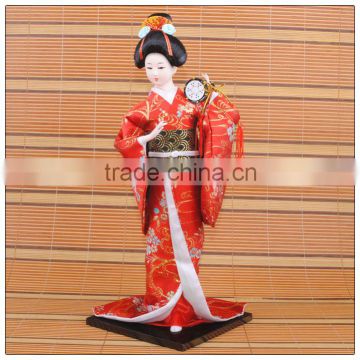 China factory fashion high quality resin japanese geisha dolls