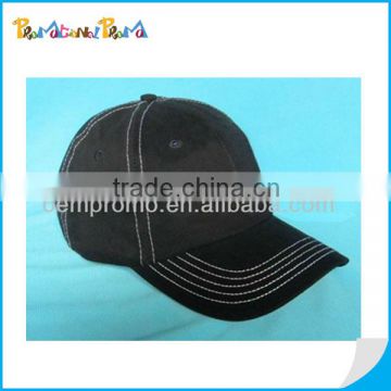 Black Cotton Baseball Cap with embroidering logo