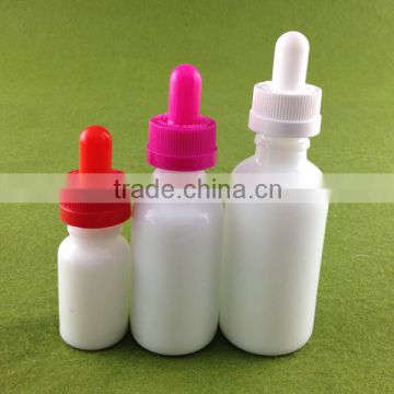 50ml white porcelain bottles for cosmetic packing with colorful childproof cap cosmetic glass bottle 50ml