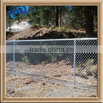 wire fence of electro galvanized chain link wire mesh