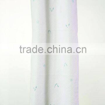Curtains shower of bathroom with embroidery