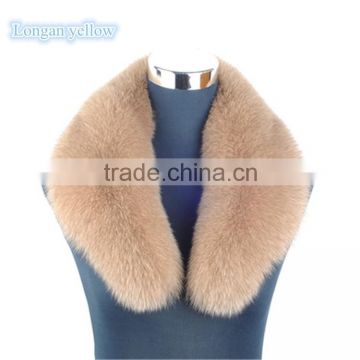 Popular Genuine Dyed Fox Fur Collar Scarf for Winter Warm
