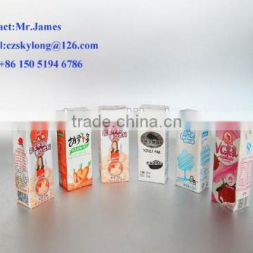 Aseptic carton for wine