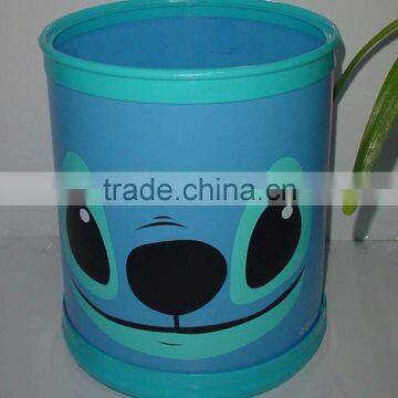 plastic fold trash can