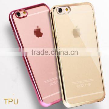 Wholesales Super Thin Metal Color Edge TPU Case for iPhone 6S