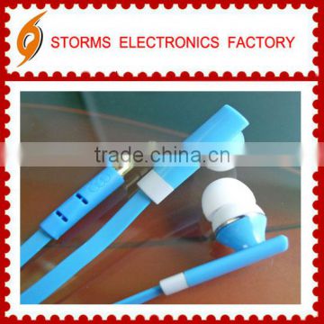 High quality in-ear earphone flat cable for walkman