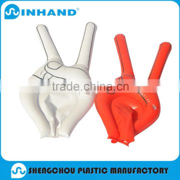 In Summer Customized Advertising Best selling pvc inflatable V shape hand