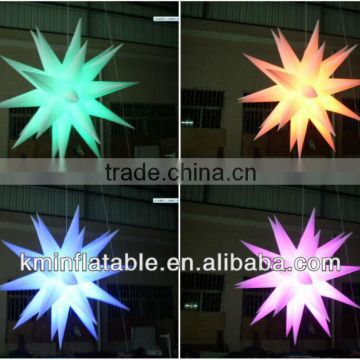LED lighted inflatable star