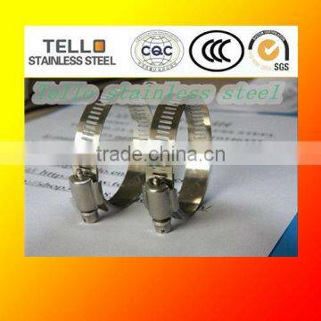 American style stainless steel hose clamps