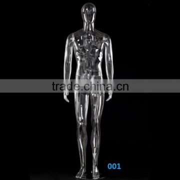 Transparent mannequin for full body male dummy