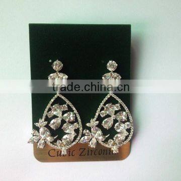 FINE jewelry AAA cubic zirconia wedding jewelry bridal earrings