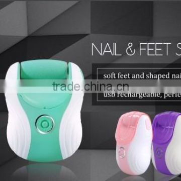 Private Labe Electronic Foot File Cordless Pedicure Tools Electric Callus Remover