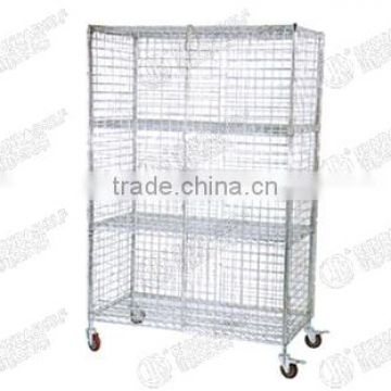 Storage metal cage cart