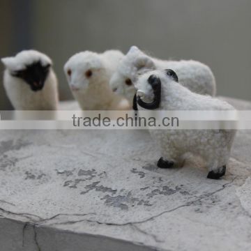 Realistic Taxidermy Replica decor natural sheep toy