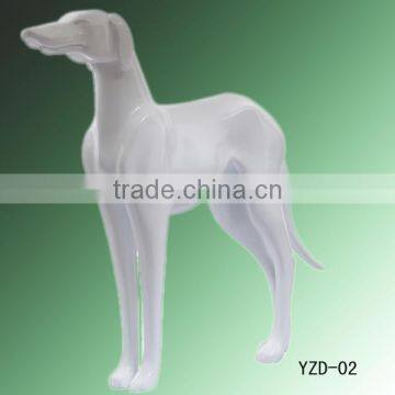 New display realistic fiberglass dog display mannequin animal