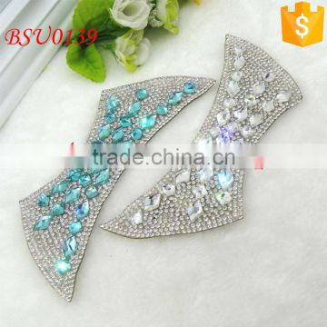 Spring and summer high-end crystal woman's dedicated shoes upper for shoes decoration