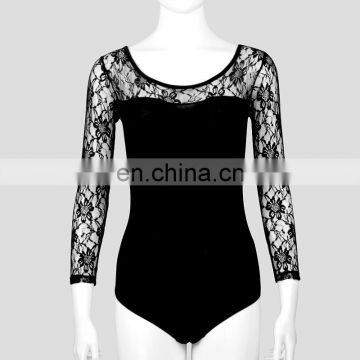 Sexy Long Sleeve Lace Leotard for Sale
