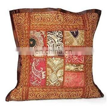handmade cushion cover,kantha cushion cover
