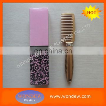 Plastic hair brush and comb packing in gift box