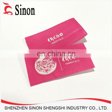 Hot Sale Garment Label Weaving Printing Sticker Clothing Woven Label