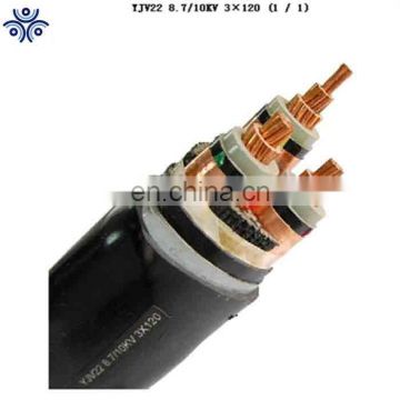 Medium Voltage 3 Core Copper Conductor XLPE Insulation Power Cable