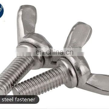 M6 M8 M10 carbon steel stainless steel alloy materials wing bolts and nuts