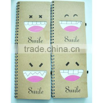 A5 smile face spiral notebook