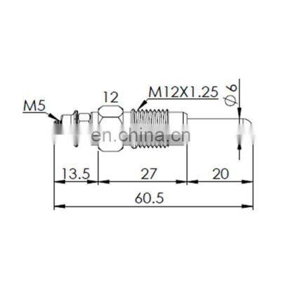 6.5 V PN-121 Diesel Glow Plug  for VW volvo Audi Nissan K-VSJR30 EC120 EJC31LD20