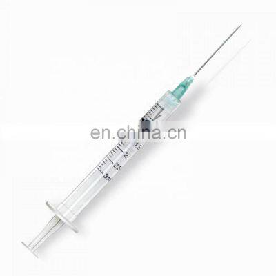CE&ISO approved medical injection syringe with needle