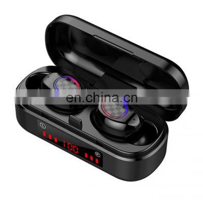 V7 Earphones Portable Tws 5.0 Wireless Headphones Touch Earphone Handfree 3d Stereo Sound Sport Headset