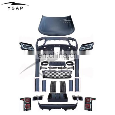 High quality wholesale price facelift body kit head lamp grille tail lamp for 2013-2017 Range Rover Vogue upgrade to 18 SVO kit