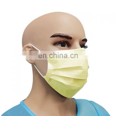 Disposable mask with black and customised color Factory direct sale face mask non-woven 3ply masks