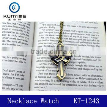 Retro digital necklace watch key of love necklace watch quartz necklace watch