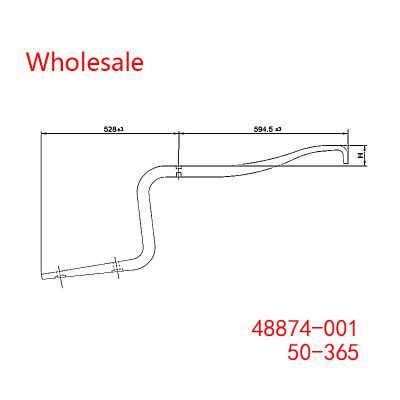 48874-001, 50-365 Heavy Duty Vehicle Rear Axle Wheel Spring Arm Wholesale For Hendrickson