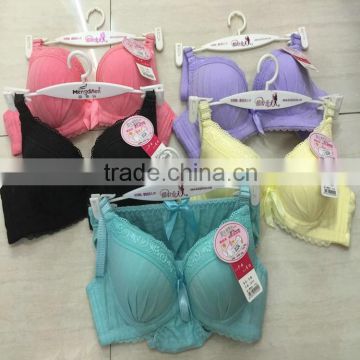 2USD Factory Supply Directly Hot High Quality Push Up Beautiful Yough Sexy sexy girl panty bra/32-36B Cup(gdtz060)
