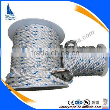 wholesale high quality twist polyester anchor rope line for ship and boat