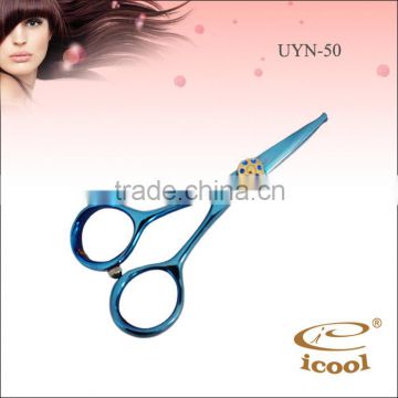 popular bon-coated Rotary handle blue scissors