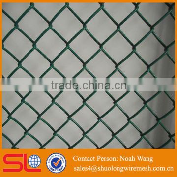 HOT!!!Good quality galvanized and green pvc coated wholesale chain link fence