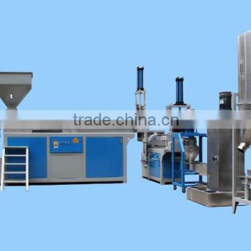 Bahrain hot sale HDPE/LDPE bottle double stage waste plastic recycle granulating line