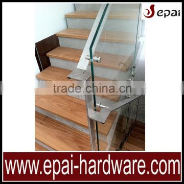 Stainless steel glass balustrade button / stainless steel balustrade handrail