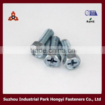 China Supplier Cross Recessed Hex HD Machine Bolt M9 Carbon Steel 4.8Grade