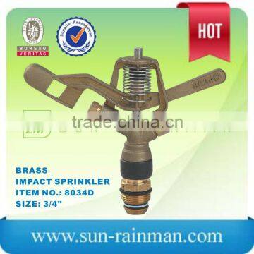 Agriculture irrigaiton system brass impulse sprinkler