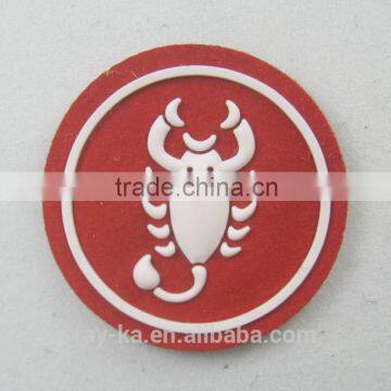 self-adhesive custom leather patch