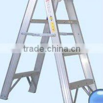 Aluminum double-sided industrial ladder